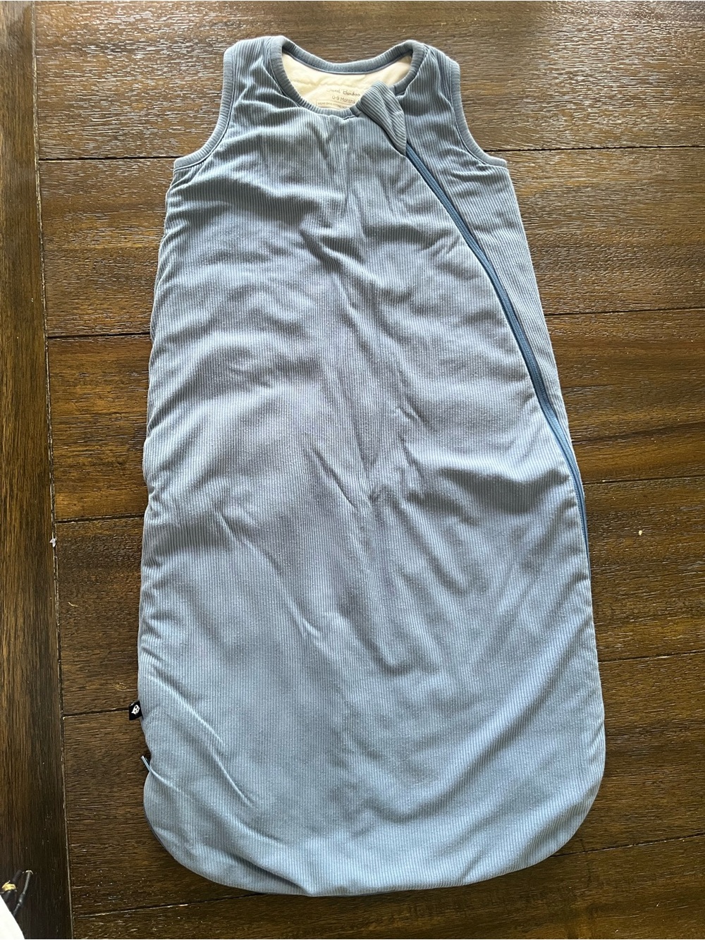 Sweet Bamboo 0-9 months 1.5 TOG Sleep Sack Blue Fog Rib